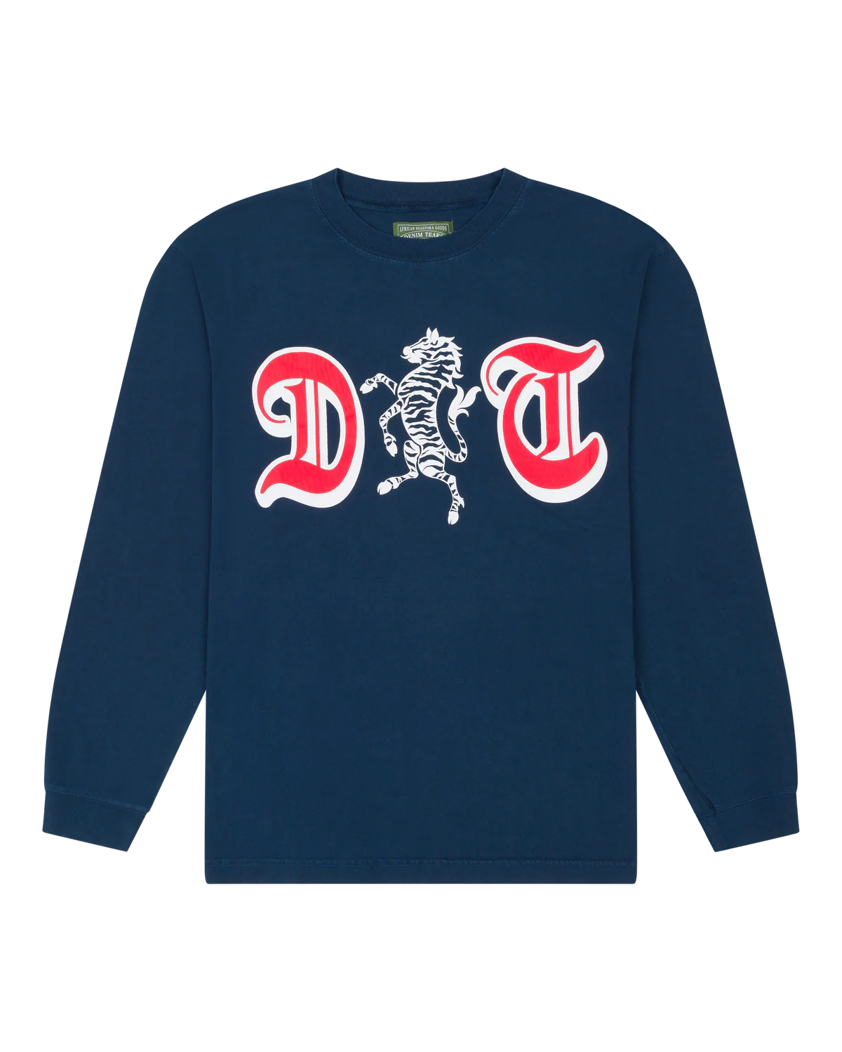 DT Zebra Crest Long Sleeve Tee Navy