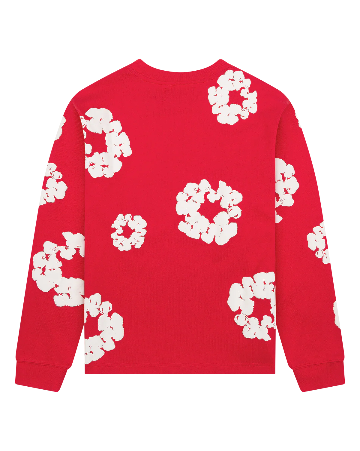Cotton Wreath Long Sleeve Red