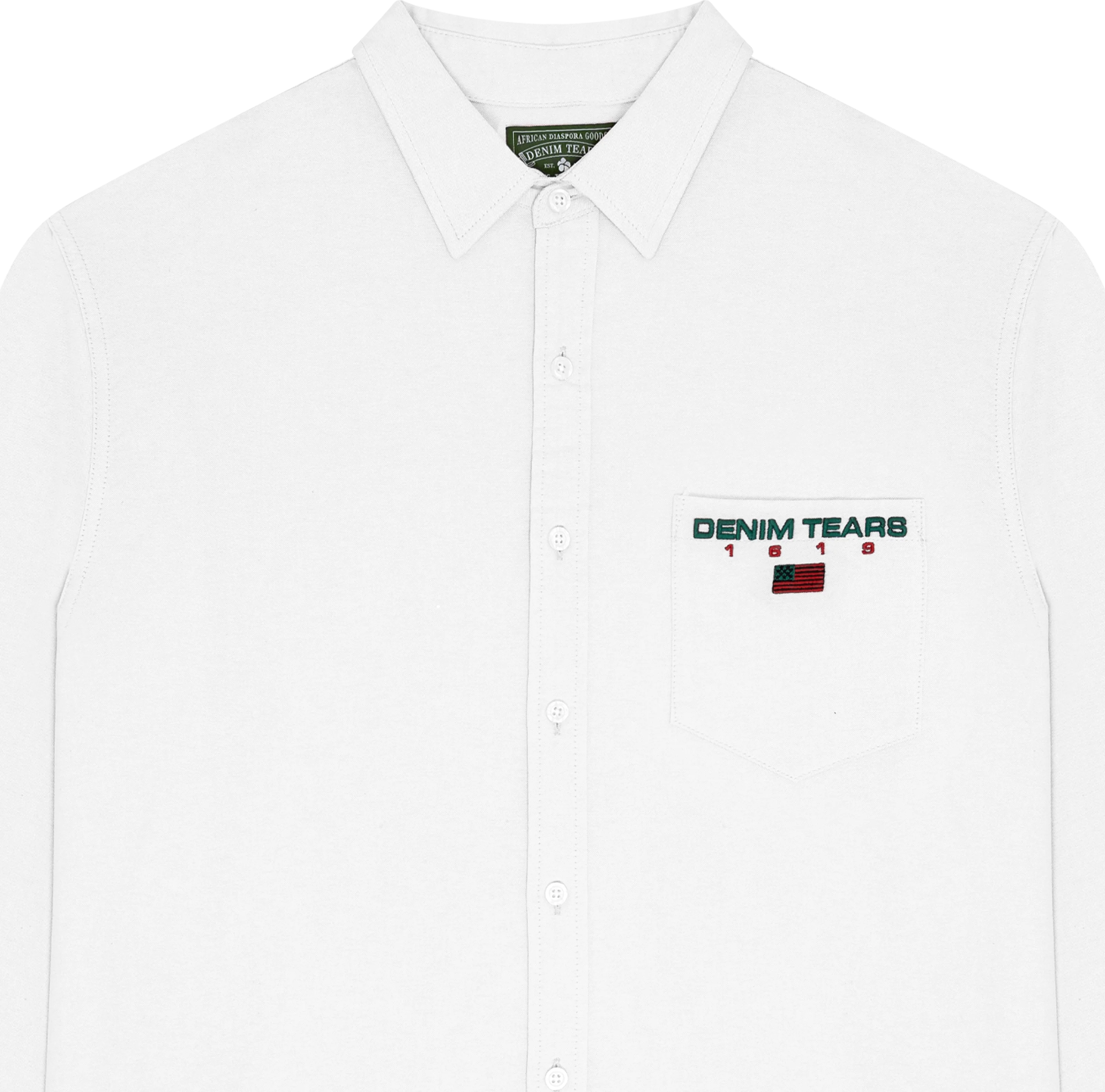 1619 Pan African Flag Oxford White 3 1619 Pan African Flag Oxford White