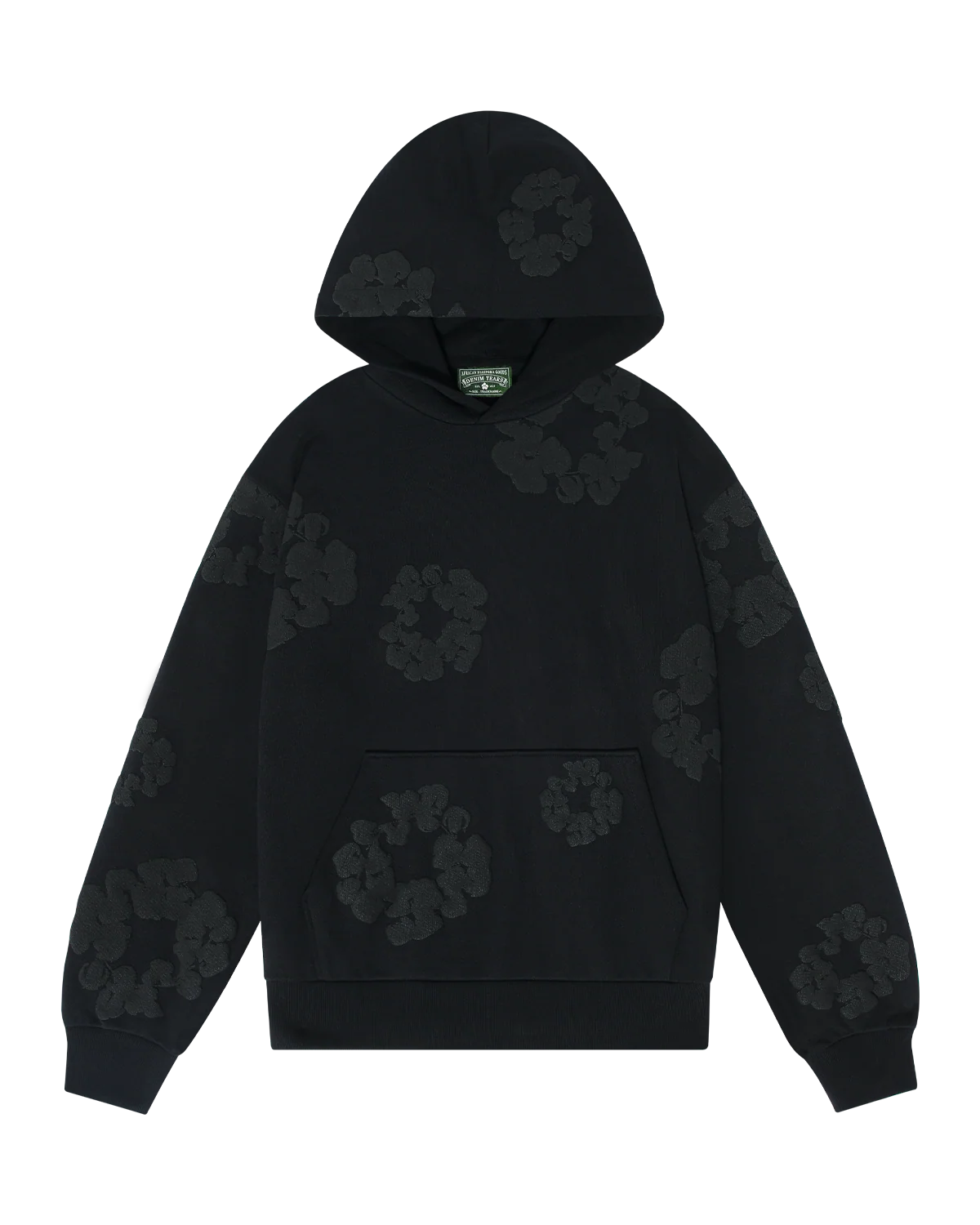 Mono Cotton Wreath Sweatshirt Black