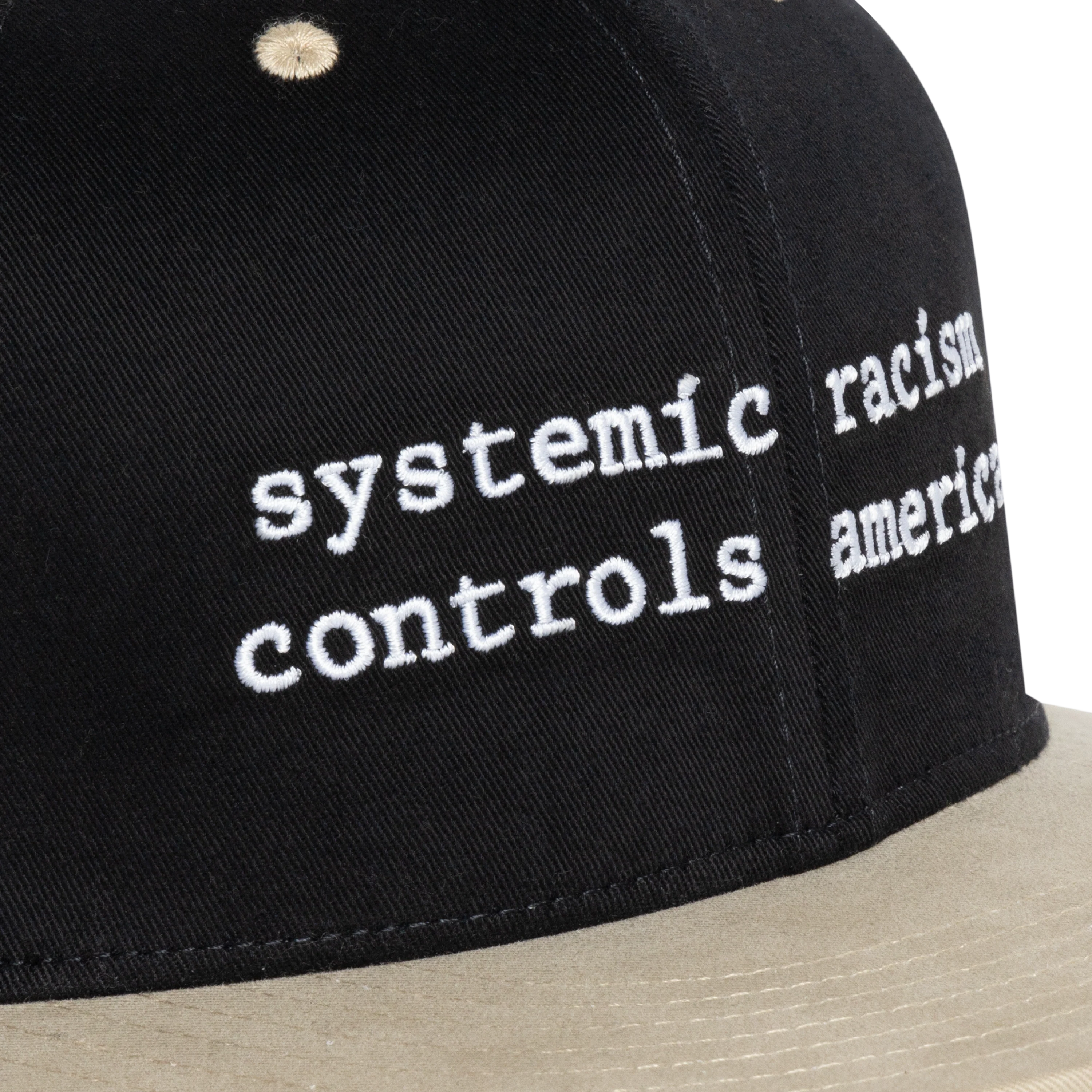 Systemic Racism Controls America Hat Black