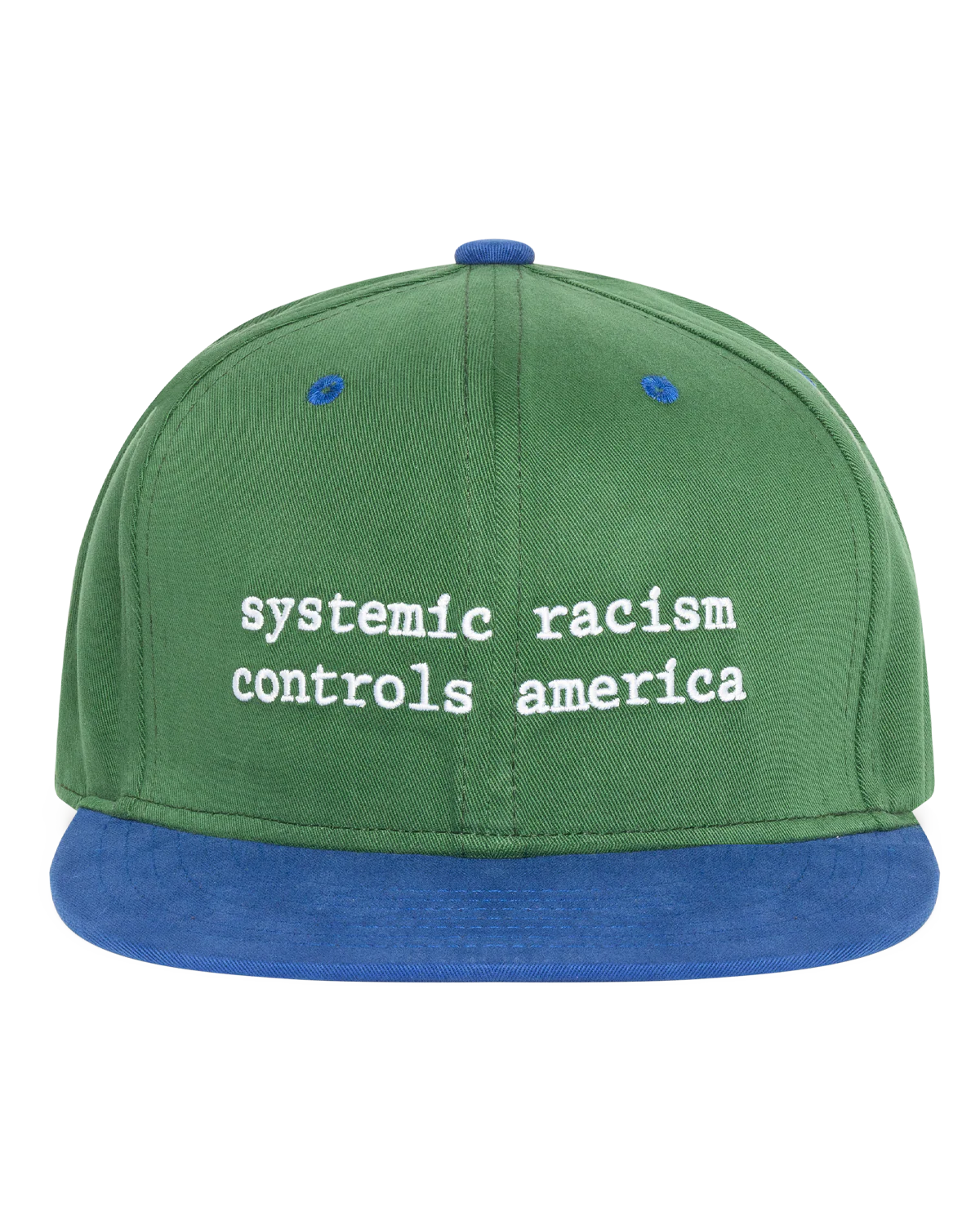 Systemic Racism Controls America Hat Green