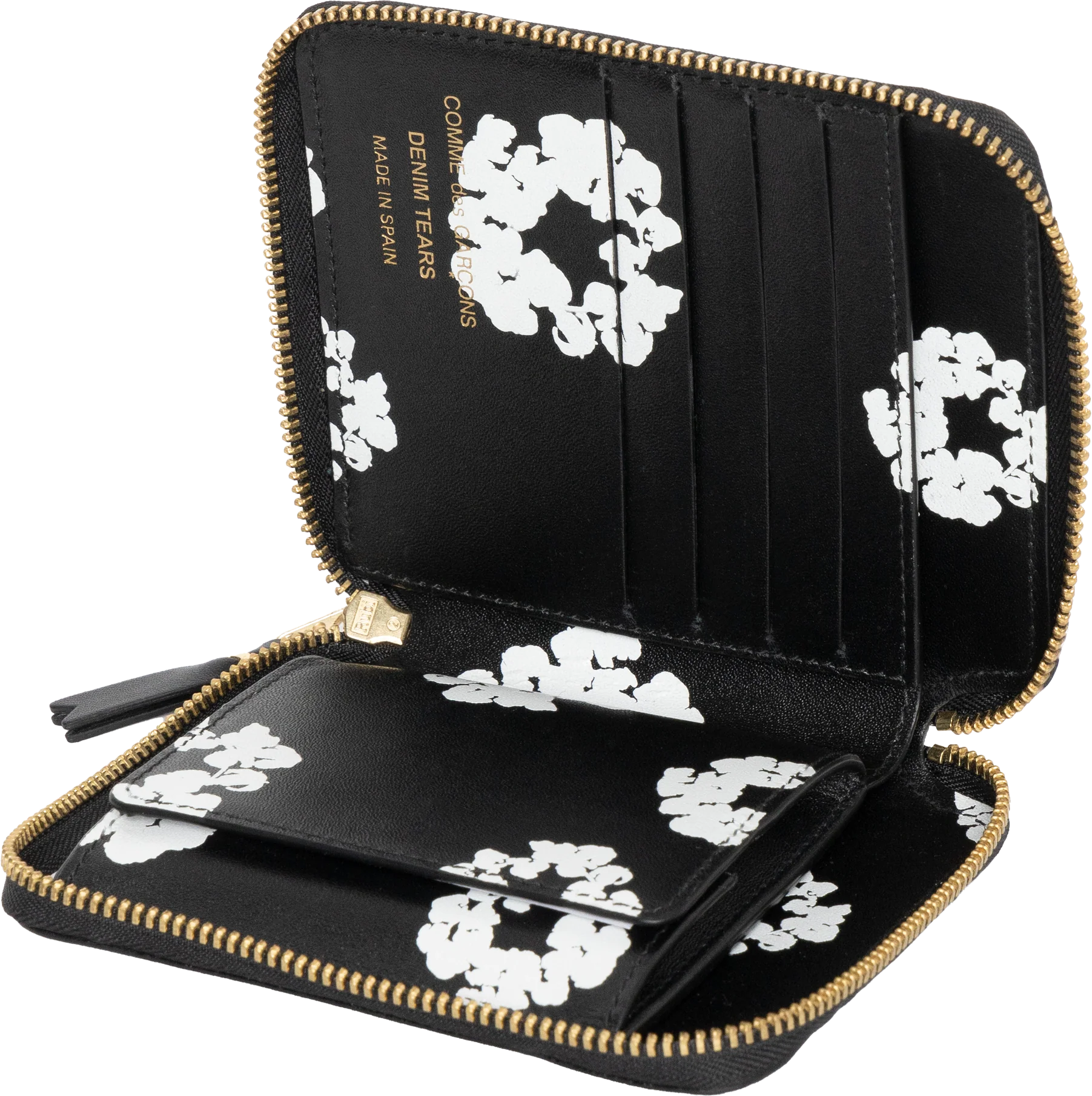 Cotton Wreath Full Zip Around Wallet