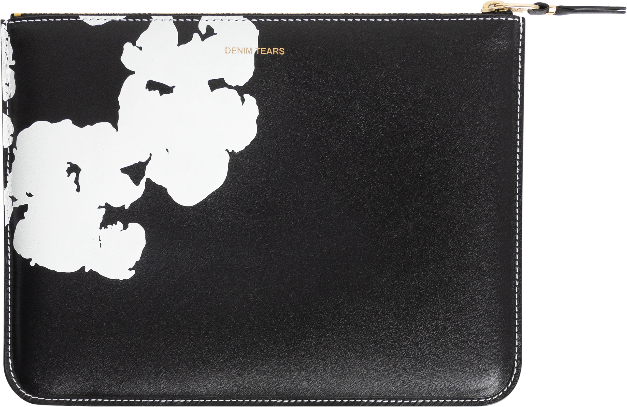 Cotton Wreath Zip Pouch