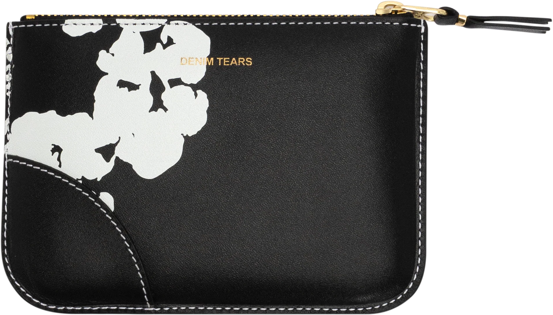 Cotton Wreath Zip Pouch