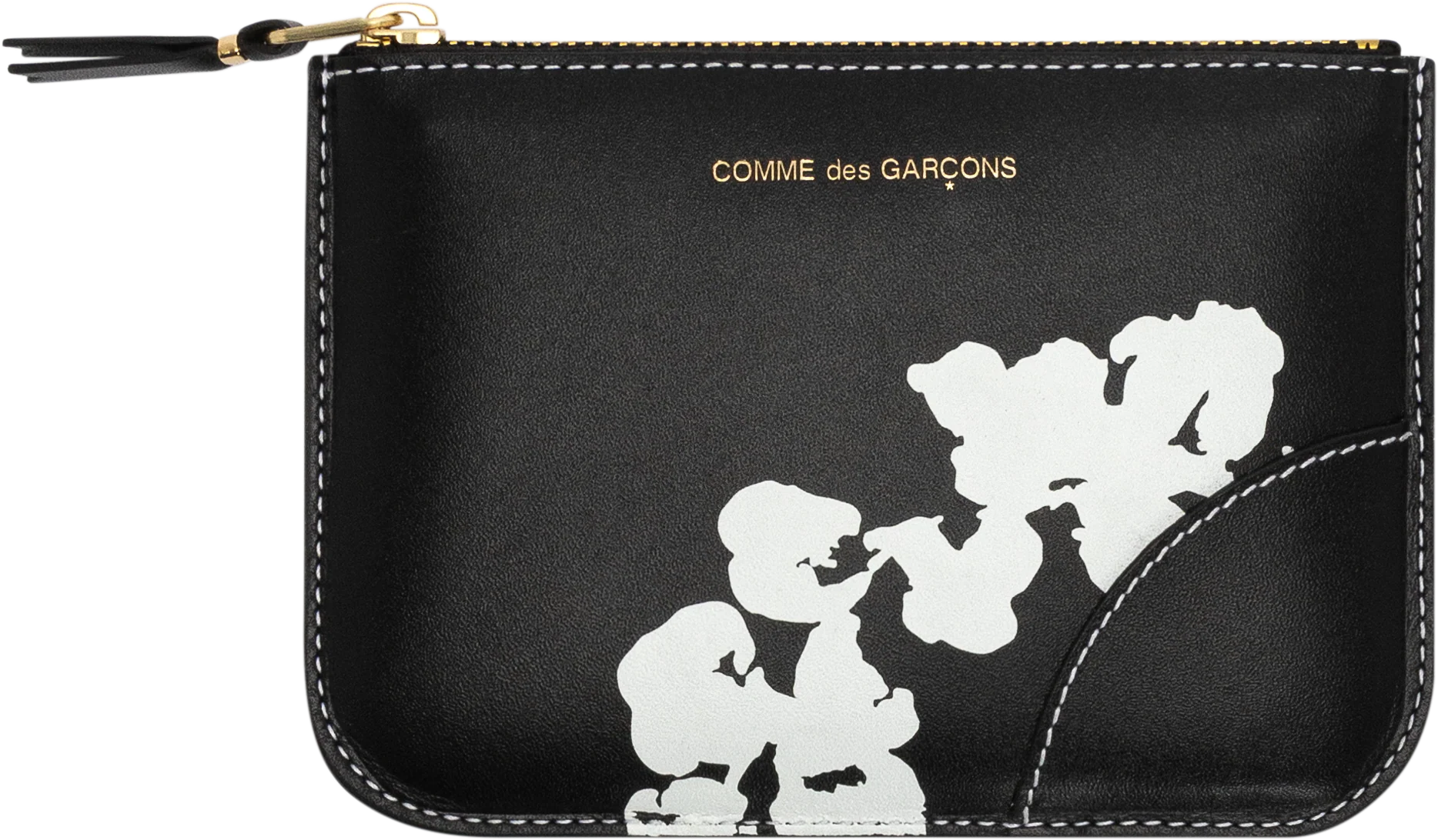 Cotton Wreath Zip Pouch