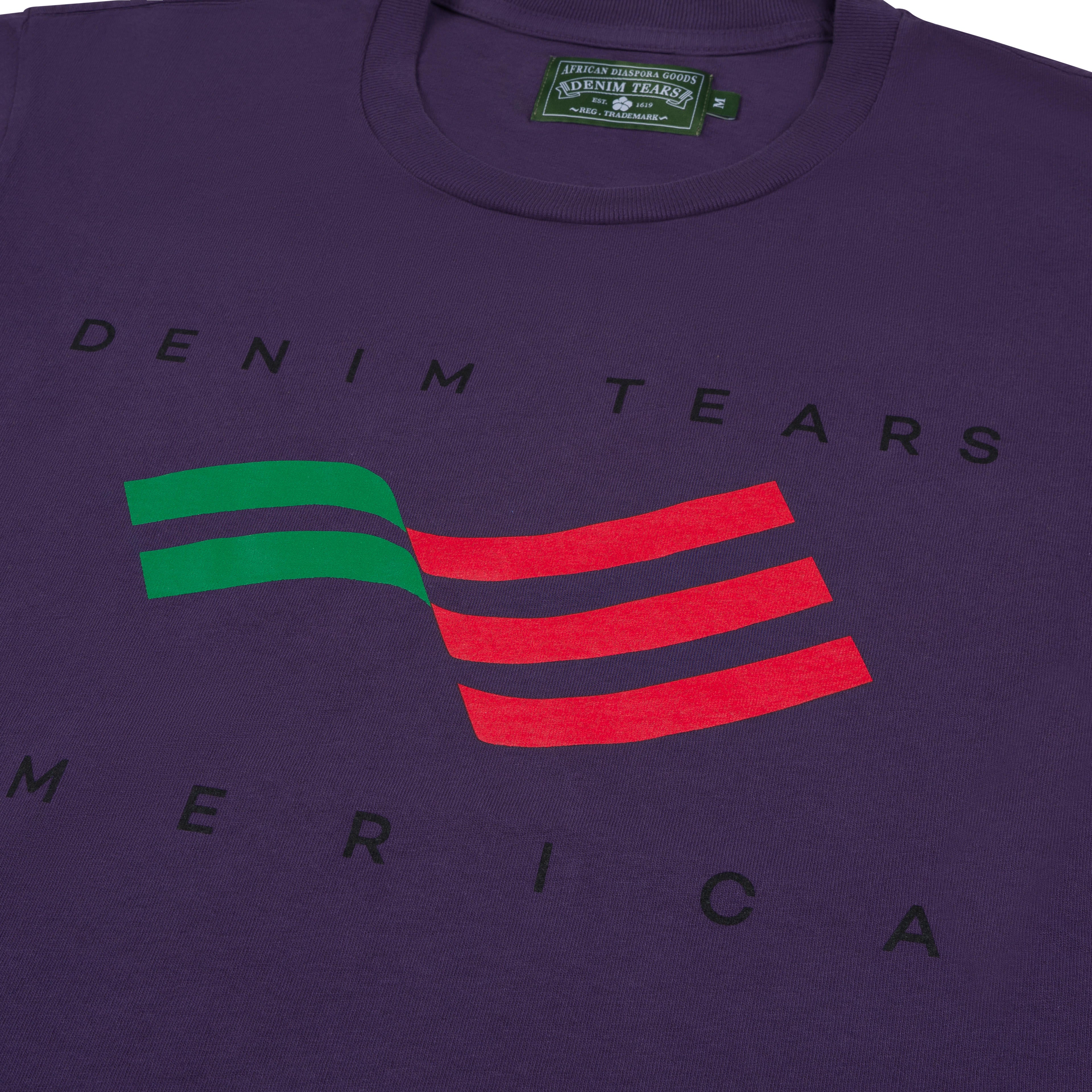 Denim Tears America Sportswear Tee Purple 3 Denim Tears America Sportswear Tee Purple