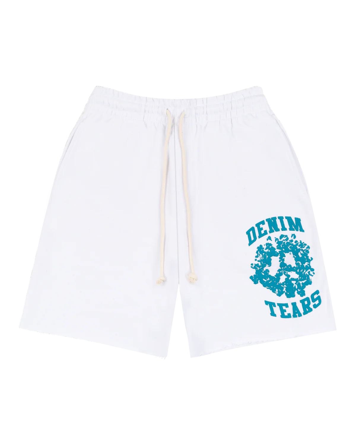 Denim University Sweat Shorts White
