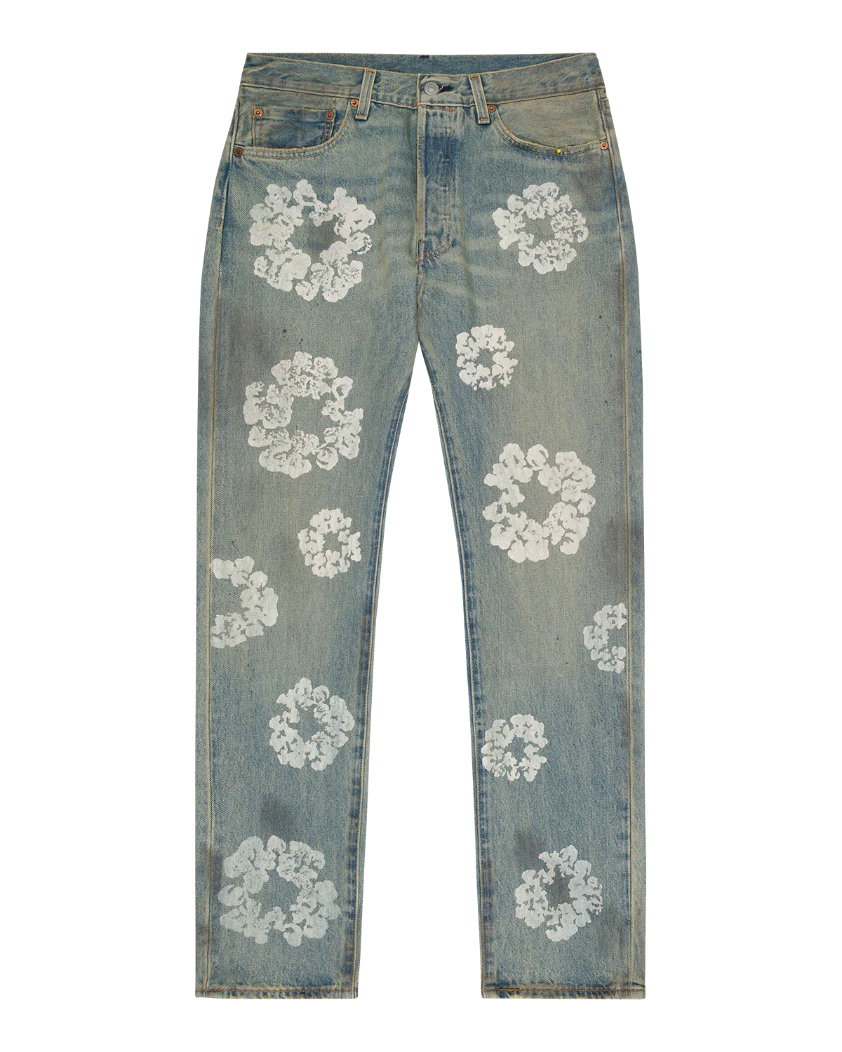 Dirty Wash Wreath 501 Light Wash
